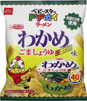 ベビースタードデカイラーメンわかめラーメンごま・しょうゆ味