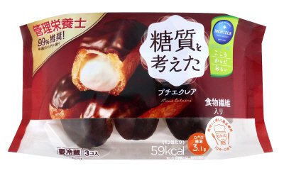 糖質を考えたプチエクレア