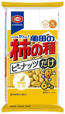 １３５ｇ亀田の柿の種ピーナッツだけ６袋詰
