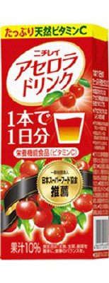 ニチレイ　アセロラドリンク　２００ｍｌ紙パック