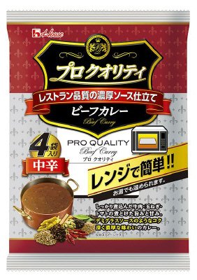 プロクオリティ　ビーフカレー４袋入り中辛