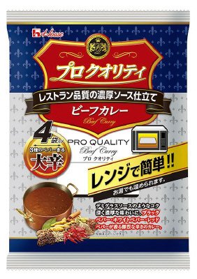 プロクオリティ　ビーフカレー４袋入り　大辛