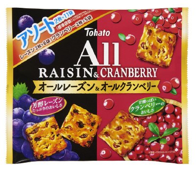 ファミリーサイズオールアソート　レーズン＆クランベリー