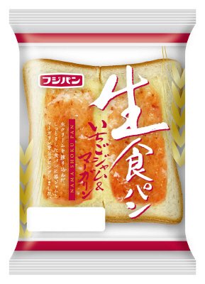 生食パンいちごジャム＆マーガリン