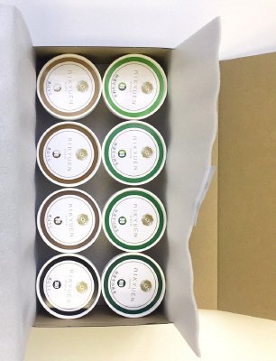 はんなりまったり４段階の宇治抹茶・黒ほうじ茶アイスセット