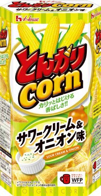 とんがりコーン　サワークリーム＆オニオン味