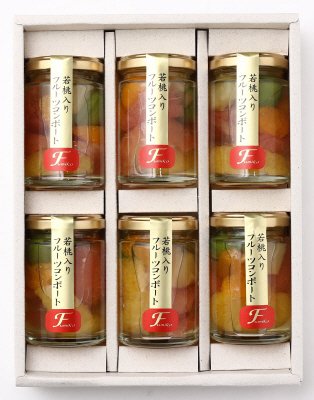 若桃入りフルーツコンポート　６本セット