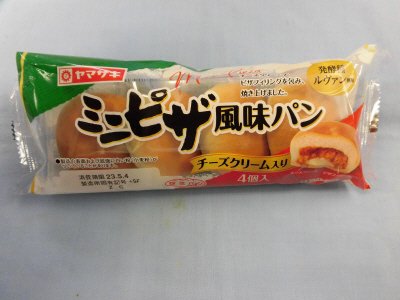ミニピザ風味パン（チーズクリーム入り）（４）