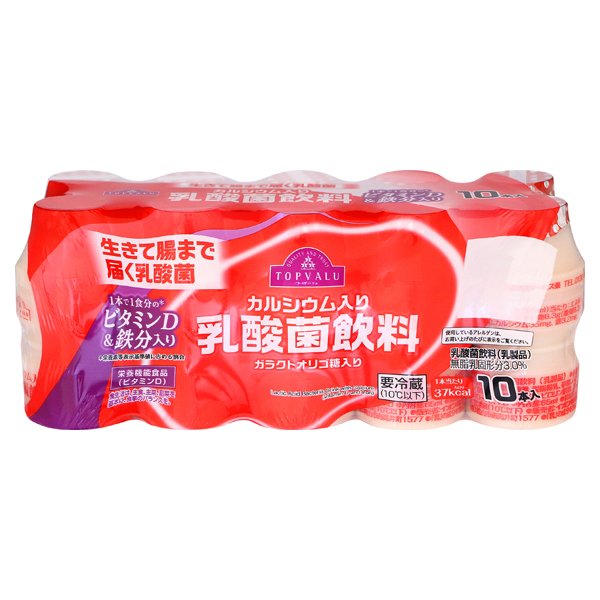 カルシウム入り乳酸菌飲料ガラクトオリゴ糖入り