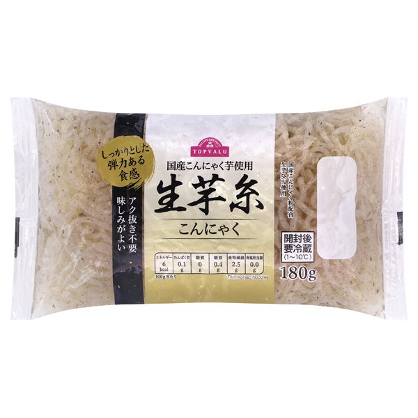 国産こんにゃく芋使用味しみのよいあく抜き不要生芋糸こんにゃく