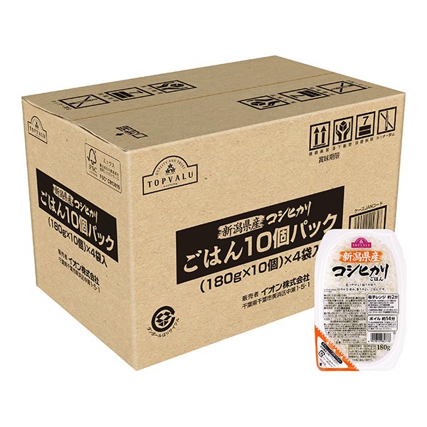 ごはん 新潟コシヒカリ10個パック<ケース>