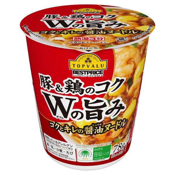 豚&鶏のコク Wの旨みコクとキレのしょうゆヌードル