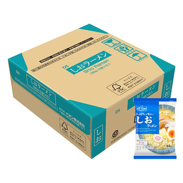 オールタイムヌードル さっぱりした味わい しおラーメン