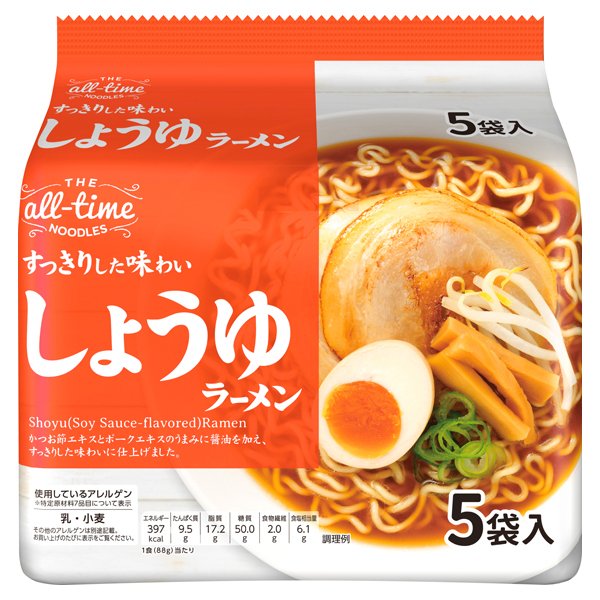 オールタイムヌードル すっきりした味わい しょうゆラーメン