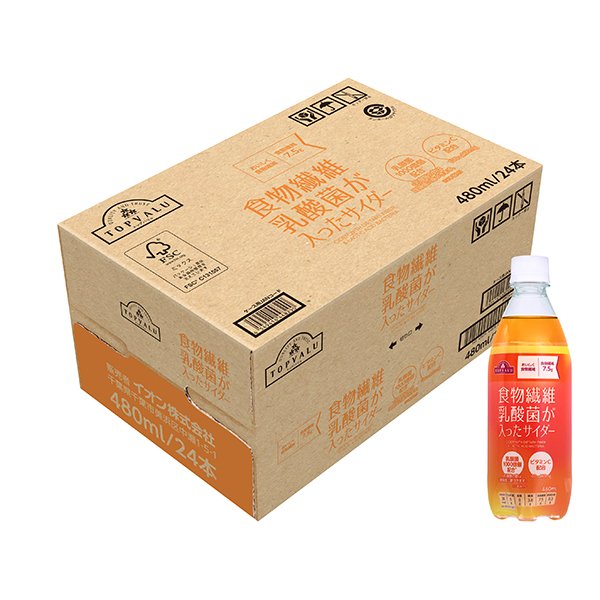 食物繊維 乳酸菌が入ったサイダー