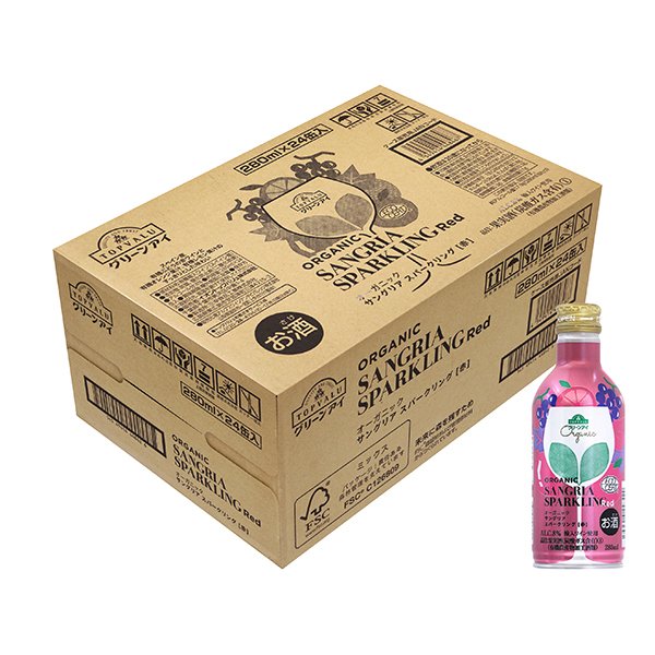 オーガニックサングリアスパークリングワインレッド<ケース>