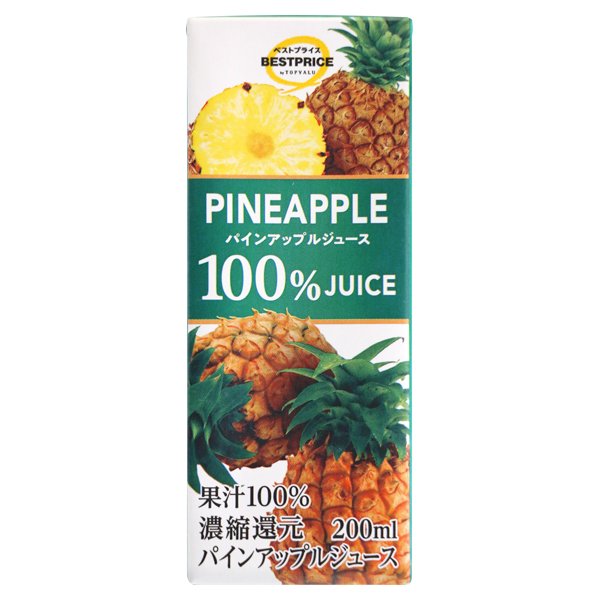 100%パインアップルジュース