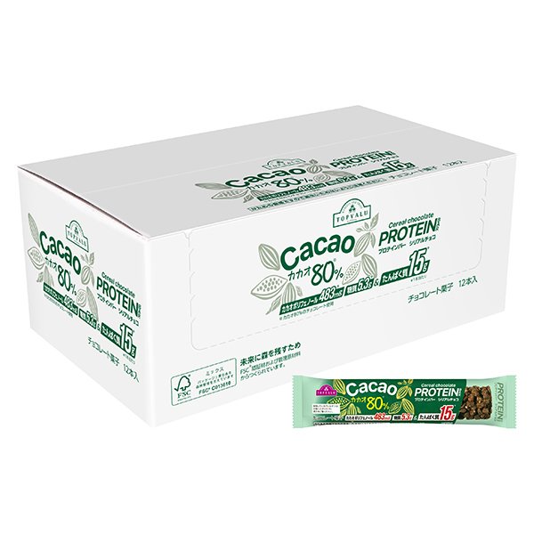 プロテインバー シリアルチョコ カカオ80%