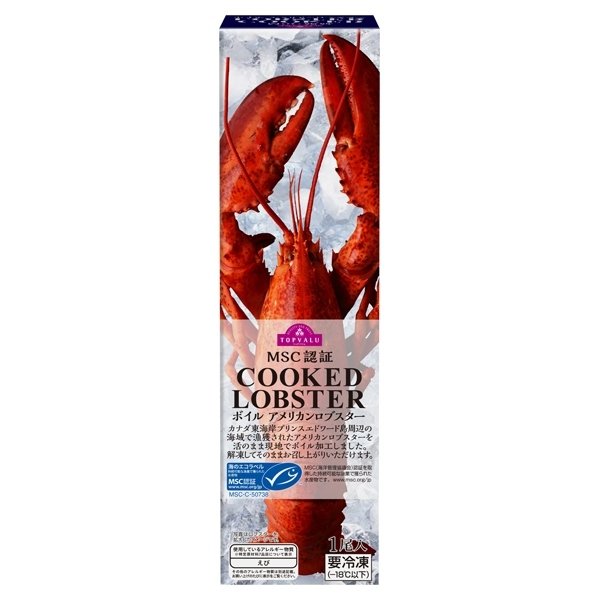 MSC認証COOKED LOBSTERボイル アメリカンロブスター