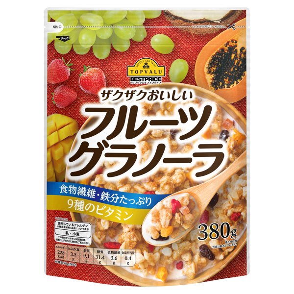 ザクザクおいしいフルーツグラノーラ