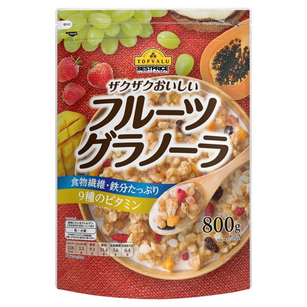 ザクザクおいしいフルーツグラノーラ