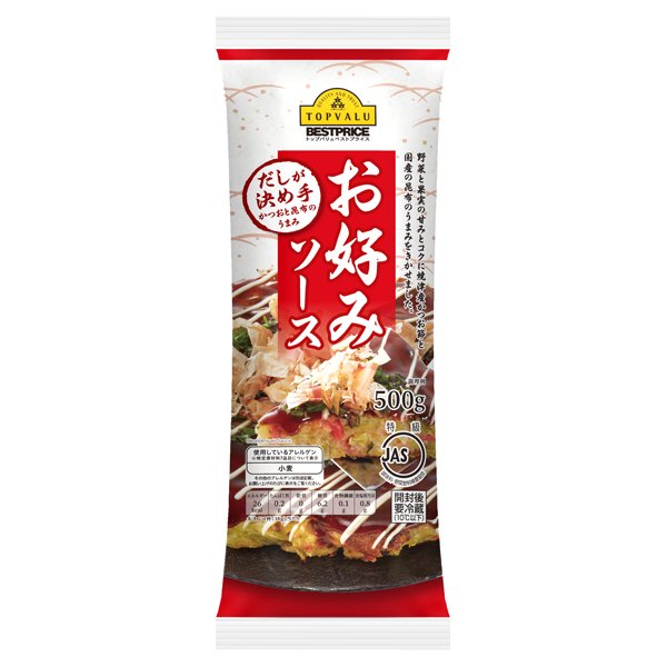 だしが決め手 かつおと昆布のうまみお好みソース