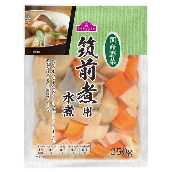 国産野菜筑前煮用水煮