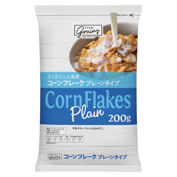 さくさくとした食感コーンフレークプレーンタイプ