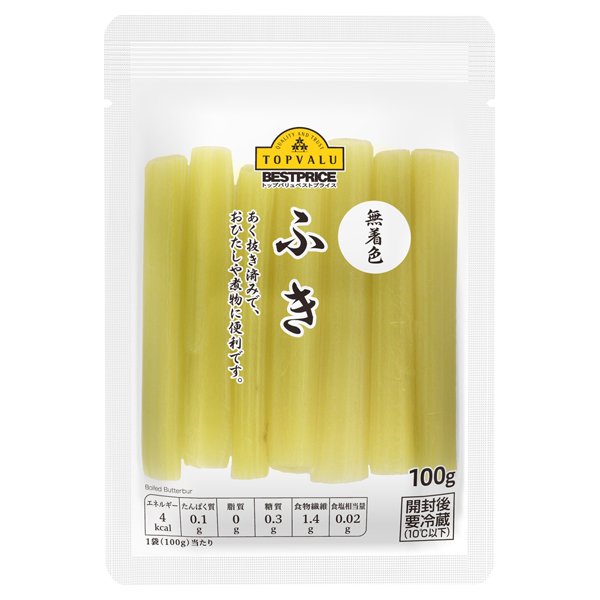 無着色 ふき水煮