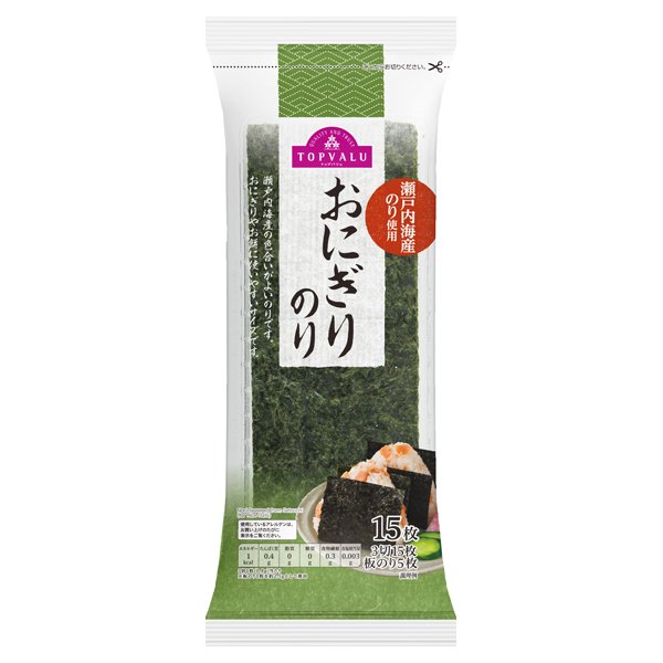 瀬戸内海産のり使用 おにぎりのり
