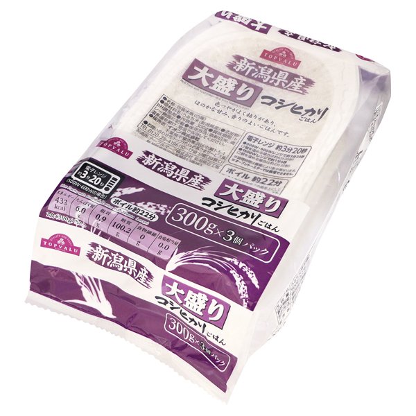 新潟県産大盛りコシヒカリごはん